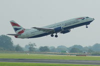 G-DOCZ @ EGCC - British Airways - Taking Off - by David Burrell