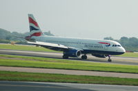 G-EUUO @ EGCC - British Airways  - Taxiing - by David Burrell