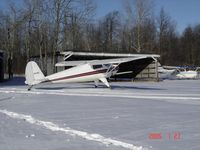 N71707 @ MI73 - On skis during a Michigan Winter - by luscombe1946