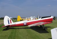 G-AOSY @ EGST - Chipmunk painted as WB585 at Elmsett fly-in - by Simon Palmer