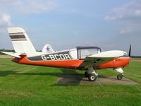 G-BCOR @ EGSL - Rallye parked at Andrewsfield - by Simon Palmer