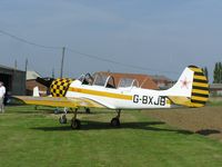 G-BXJB @ EGST - Yak-52 visiting Elmsett from nearby Earls Colne - by Simon Palmer
