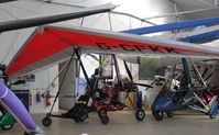 G-CFKK @ EGBK - Flylight Dragonfly in the hangar at Sywell - by Simon Palmer