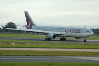 A7-AEO @ EGCC - Qatar Airways - Landing - by David Burrell