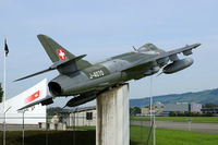J-4070 @ LSME - This Hunter is now preserved at the gate of Emmen air base. - by Joop de Groot