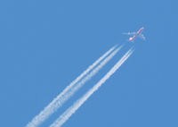 VH-OEJ - (Wunala Dreaming) of Qantas flys over Denver, Colorado - by Bluedharma