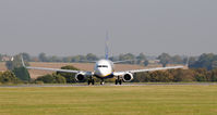 EI-DHK @ EGGW - RyanAir Boeing 737 lining up for take-off - by Paul Ashby