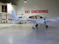 N249TS @ EHBK - Diamond Aircraft DA42 Twin Star N249TS Air Service Limburg parked inside the ASL hangar - by Alex Smit