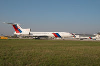 OM-BYO @ LZIB - Slovak Government Tupolev 154 - by Yakfreak - VAP