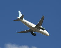 N927FR - Frontier Flip the Dolphin flying over Orlando Executive Airport - by Florida Metal
