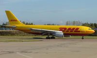 OO-DLI @ EGGW - Now in a Yellow DHL colour at Luton - by Terry Fletcher