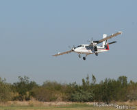 N924MA @ E60 - One of Skydive Arizona's Twin Otters on short final to Eloy, AZ. - by Dave G
