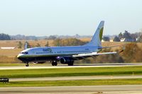 N733MA @ CID - Landing runway 9 - by Glenn E. Chatfield