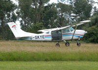 G-SKYE @ EGHP - TAKING OF TO DROP SKYDIVERS AT THE CHARLES CHURCH FLY-IN - by BIKE PILOT