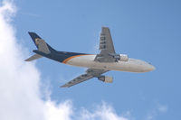 N136UP @ DFW - UPS Airbus on approach to DFW - over Grand Prairie Municipal