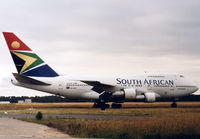 ZS-SPB @ LFBD - Arriving from Johannesburg for the first football game on the French World Cup 1998 at LFBD - by Shunn311