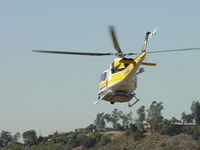 N412LA @ POC - Clearing Brackett - by Helicopterfriend