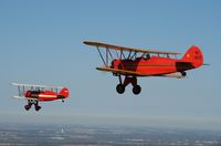N663Y @ 1WF - My RNF Flying alongside my brother-in-laws 1930 Waco CRG NC600Y - by Susan Theodorelos