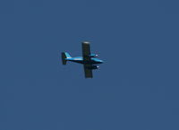 N5298Y - Piper PA-23 in holding pattern over Lake Parker on way to Sun N Fun