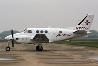 N977AA @ KBAK - Obviously a below average picture of a King Air on a ramp in the midwest - by Nick Dean