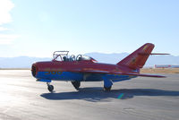 N905DM @ KBJC - Salute to Veteran's 2008 event at Broomfield Colorado. Two seat Chinese built advanced fighter trainer. It was built in Chengdu from 1966 to 1986. Colors of the Russian Air Force. It is one of only two in the U.S. - by Bluedharma