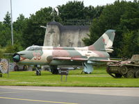 56 RED @ EHLW - Sukhoi Su20 Fitter-C 56/Red guarding the field at Leeuwarden Air Base - by Alex Smit