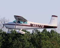 N8377B @ 5W8 - Departing runway 4 - by John W. Thomas