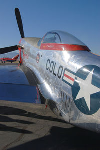 N11636 @ KBJC - 'Stang Evil on display at Salute to Veteran's 2008 event at Broomfield Colorado. N905DM in the background. - by Bluedharma