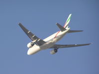 A6-EMD @ OMDB - Emirates B-777 departing Dubai. Must have been heavy - didn't climb as fast as others. - by John J. Boling