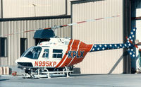 N995KP @ GKY - At Arlington Municipal - Bell 206B or KPLX 99.5 FM (painted as KVIL radio on the other side)