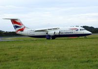 G-BXAR @ EGPH - British airways RJ100 arriving at EDI as Flyer 47K - by Mike stanners