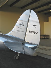 N14987 @ SZP - Ryan Aeronautical ST-A, Menasco Super Pirate D4B 125 Hp, tail logo/data - by Doug Robertson