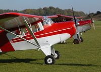 G-BREY @ EGHP - TWO OF THE FOUR TAYLORCRAFT AT THE POPHAM END OF SEASON FLY-IN. - by BIKE PILOT