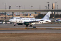 N904FR @ DFW - Frontier Airlines The Swan Departing 36R at DFW