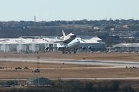 OV-105 @ NFW - Shuttle Endeavor and the Shuttle Carrier Aircraft departing NASJRB Ft.Worth (Carswell AFB) - by Zane Adams
