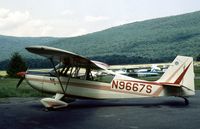 N9667S @ N82 - This Citabria was seen at Wurtsboro in the summer of 1976. - by Peter Nicholson