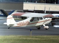 N85046 @ ELM - This Aeronca was seen in the summer of 1976 at Chemung County Airport, now known as Elmira Corning Regional Airport. - by Peter Nicholson