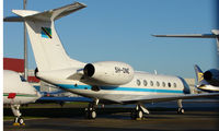 5H-ONE @ EGGW - G550 belonging to the Tanzanian Goverment - by Terry Fletcher