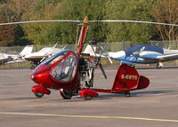 G-BWTK @ EGLK - TEN MINUTES AFTER LANDING THIS AUTOGYRO WAS LOADED ON A TRAILER AND TOWED  AWAY - by BIKE PILOT