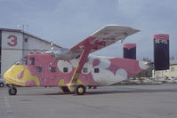 OE-FDL @ VIE - Pink Aviation services Shorts Skyvan - by Yakfreak - VAP