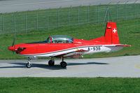 A-936 @ LSMM - The PC-7 looks nice in its new bright colour scheme. - by Joop de Groot