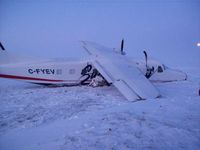 C-FYEV - Accident in Cambridge Bay, NU. - by unknown
