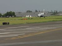 N537FX @ POC - Taking off westbound - by Helicopterfriend
