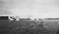 G-AHIW - G-AHIW is the aircraft on the right of the photo, the aircraft was at anchor at Vaal Dam in South Africa c1946, the picture was taken by my late Father who was an engineer with B.O.A.C. at the time - by Allen Street