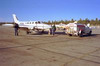 N1362C @ KGCN - Fueling up at Grand Canyon Airport 01-01-1994 - by Stephen Smith