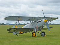 G-BURZ @ EGSU - Hawker Nimrod MKII/Duxford Flying legends show - by Ian Woodcock