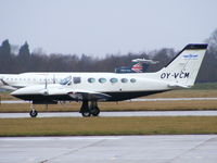OY-VCM @ EGCC - Vojens Airtransport - by Chris Hall