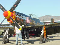 N514NH @ CCB - Keeping the P-51 sparkling - by Helicopterfriend