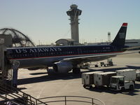 N178US @ LAX - US Airways taking on passengers and luggage at LAX - by Helicopterfriend