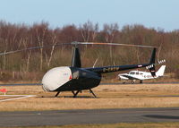 G-CROW @ EGLK - VISITING R44 - by BIKE PILOT